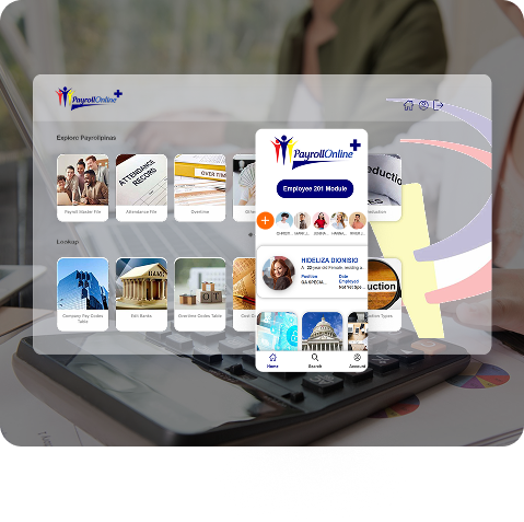 HROnline+ App Interface