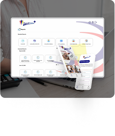 HROnline+ App Interface
