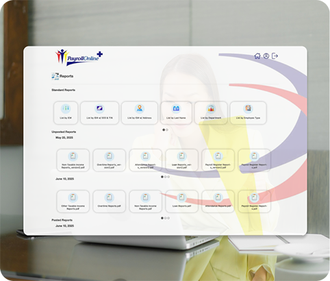 HROnline+ App Interface