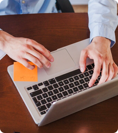 HR professional managing effortless payday processing using PayrollOnline+ software